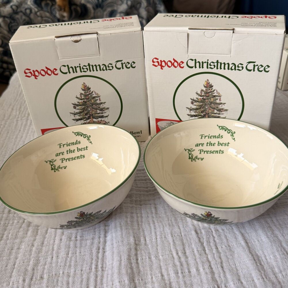 Spode Christmas Tree Two Revere 5" Bowls